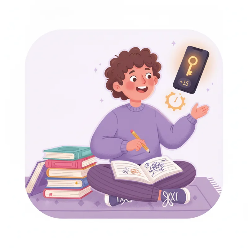 A short quiz unlocks screen time
